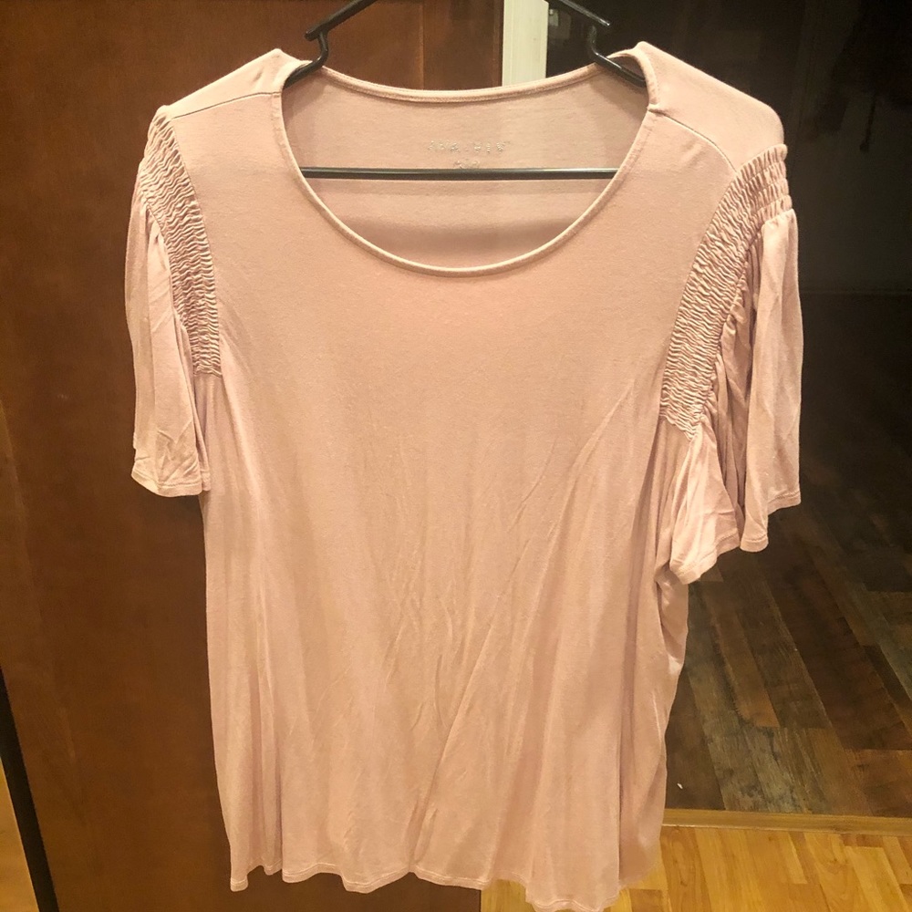 Pink Ava Viv short sleeved top size 2